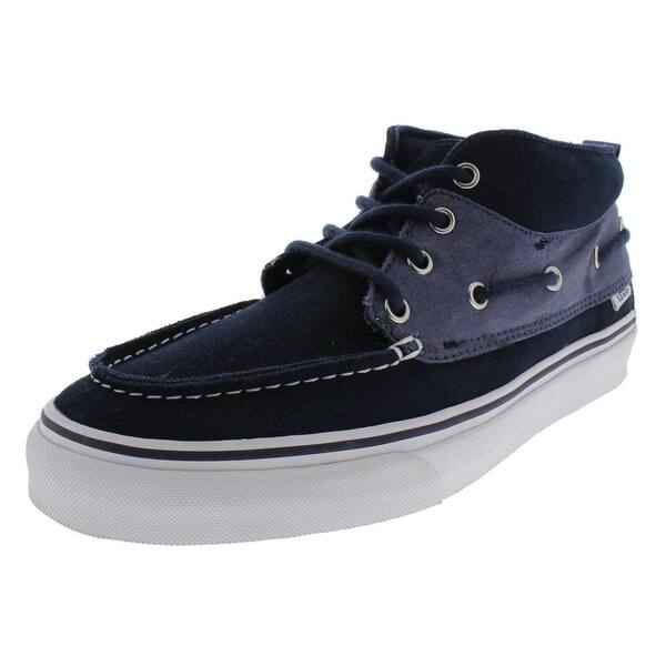 Shop Vans Mens Chukka Del Barco Casual Shoes Suede Mid Top