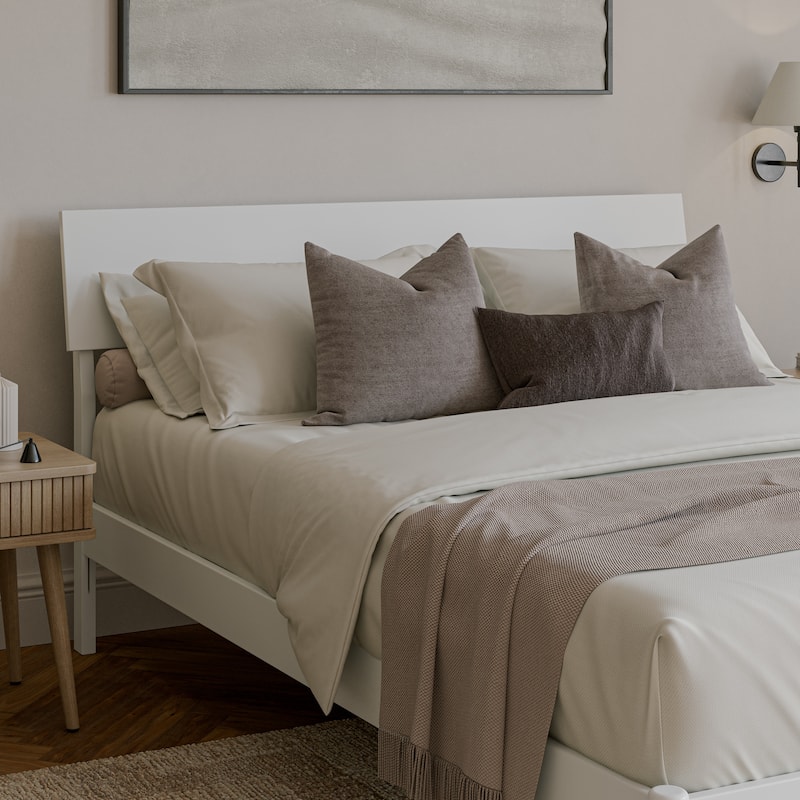 AFI Bradford Adjustable Wood Panel Headboard - White - Queen