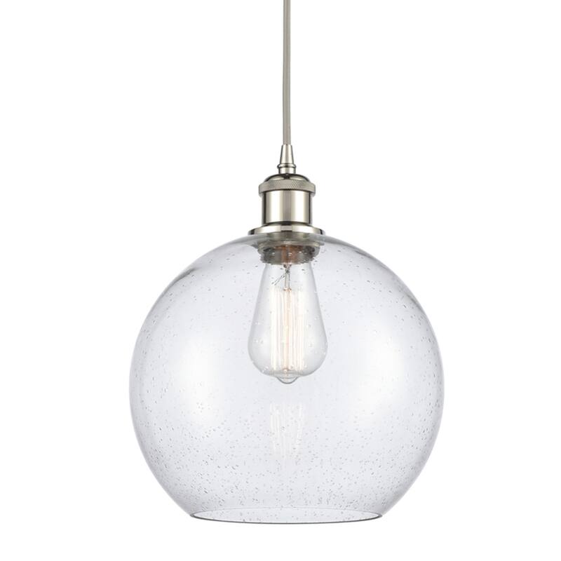 Innovations Lighting 516-1P-13-10 Athens Pendant Athens 10" Wide - Seedy / Polished Nickel