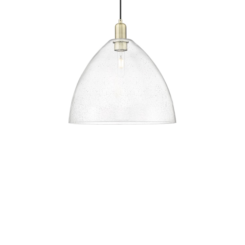 Innovations Lighting 716-1P-18-16 Bristol Pendant Bristol 16" Wide - Antique Brass / Seedy