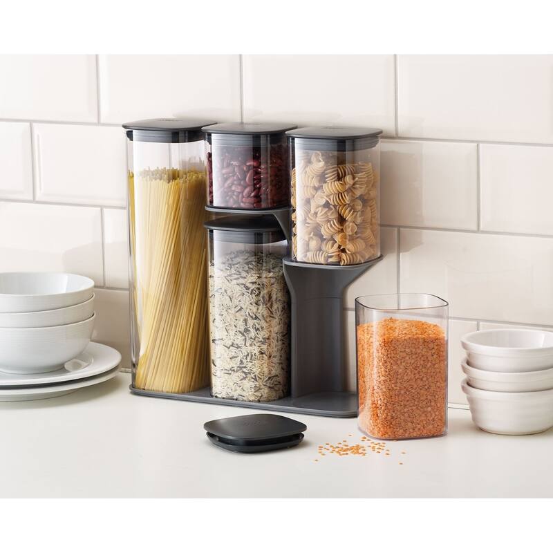 Joseph Joseph Podium 5-piece Storage Jar Set with Stand
