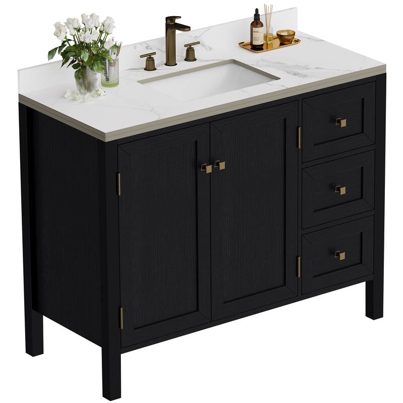 Moasis 36"/40"/ 47" Bathroom Vanity Cabinet with Sink