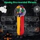 preview thumbnail 7 of 8, Costway 4.5FT Grins Animatronic Clown Halloween Decoration w/ - See Details
