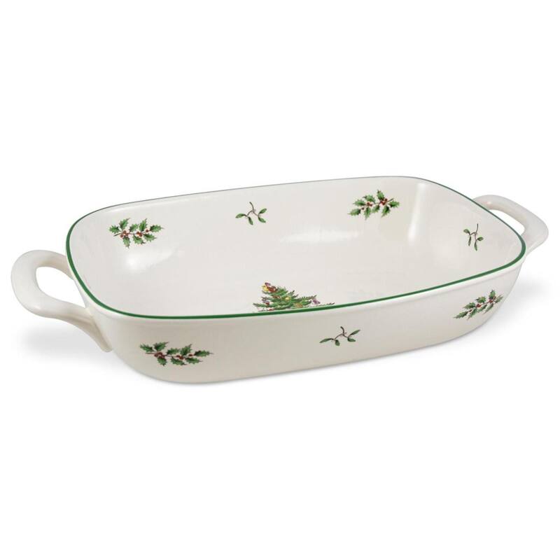 Spode Christmas Tree Bread Basket - 12 in - 12 in
