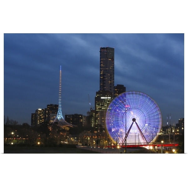 "View of Eureka Tower" Poster Print