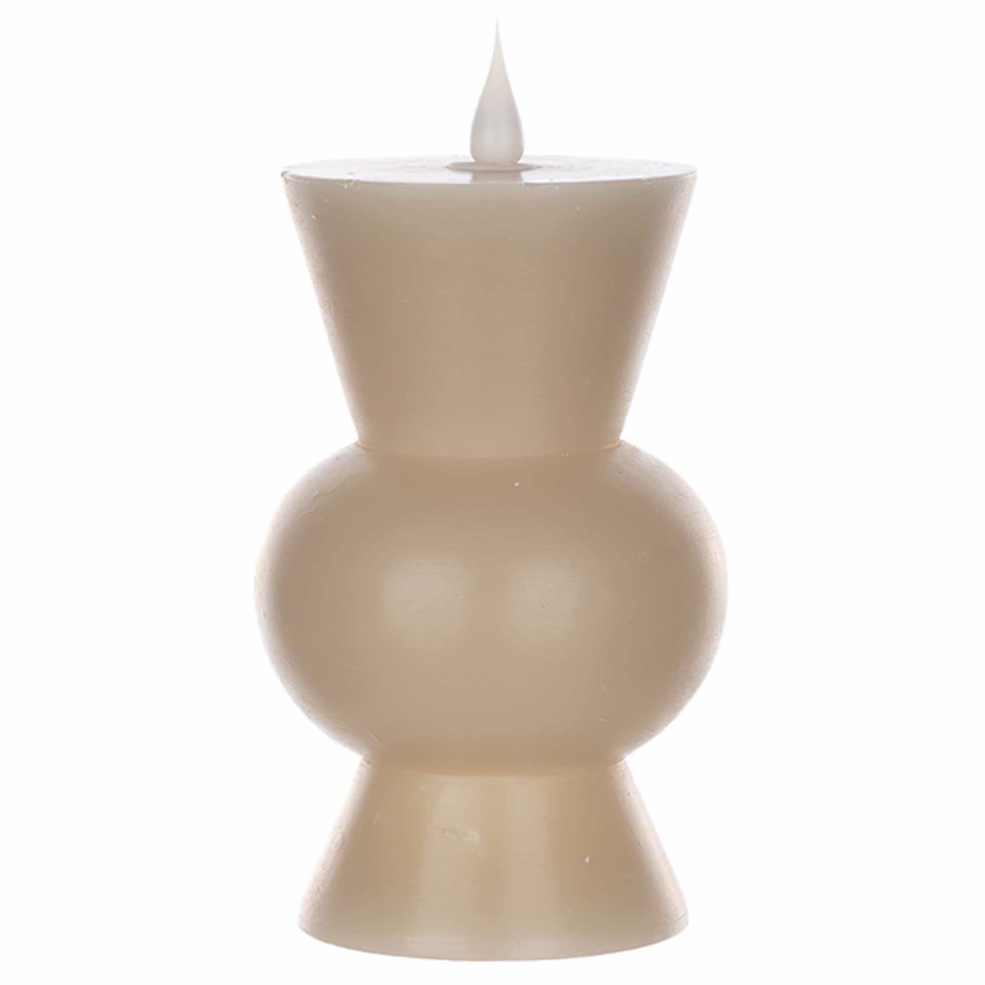 Simplux Designer LED Candle with remote (Set of 2) - Grey