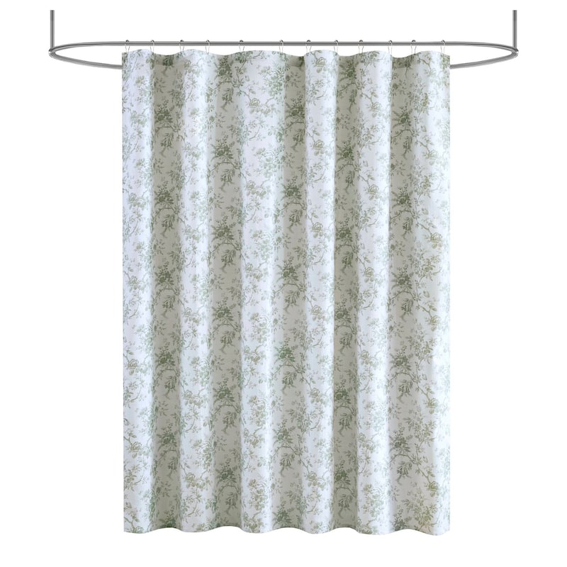 Laura Ashley Walled Garden Shower Curtain -- slub dobby 180gsm