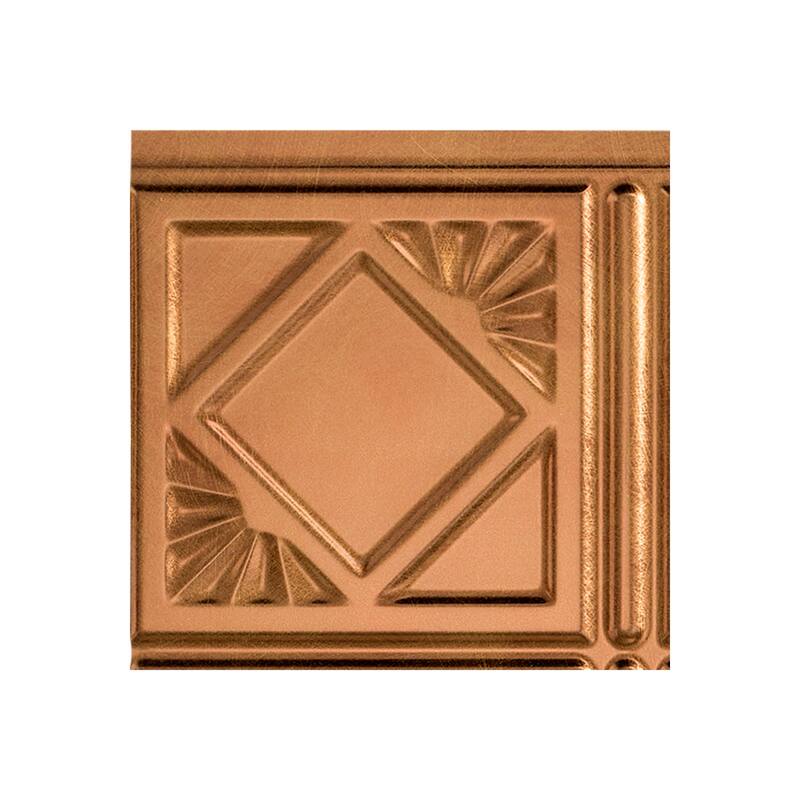 FASÄDE Traditional Style 4 Decorative Vinyl Backsplash Panel - 6X6 Inch Sample - Antqiue Bronze