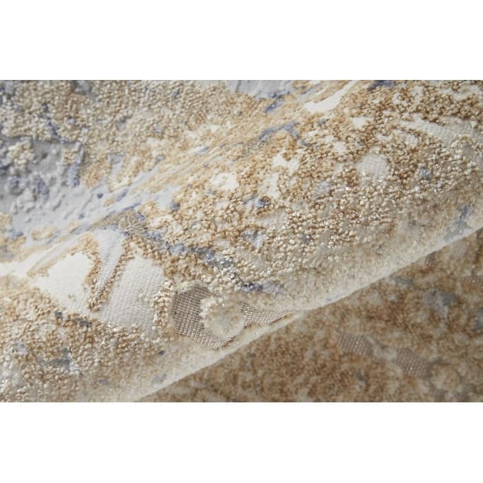 Wuna Power Loomed Distressed Abstract Modern Non Skid Area Rug By HomeRoots - 8' x 10'