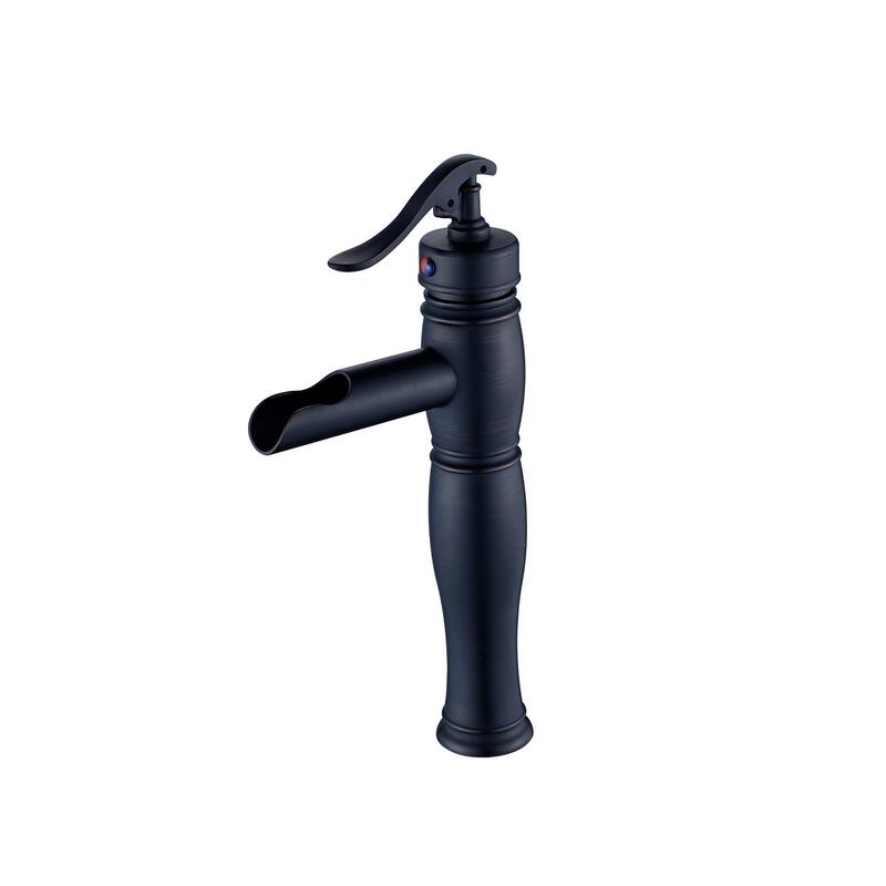 ORB Waterfall Single Hole Bathroom Iron Faucet with Single Handle