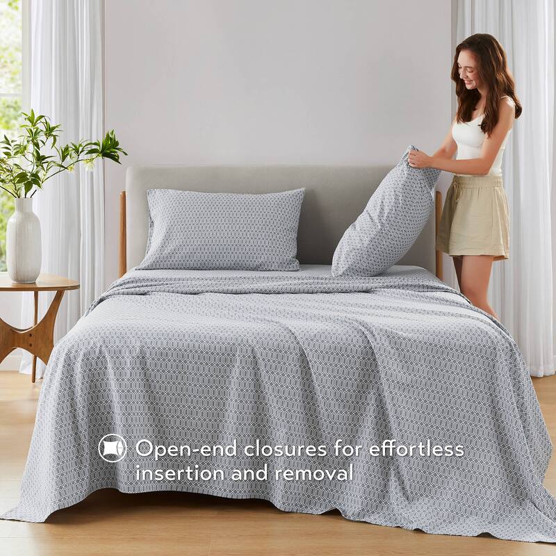 Chelsea Square 144 Thread Count Cotton Printed Cotton Sheets