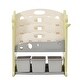 preview thumbnail 1 of 26, Multi-Functional Kids Toy Storage Organizer Furniture Set with Bins and Bookshelf - 72.8”L x 17.3”W x 43.3”H