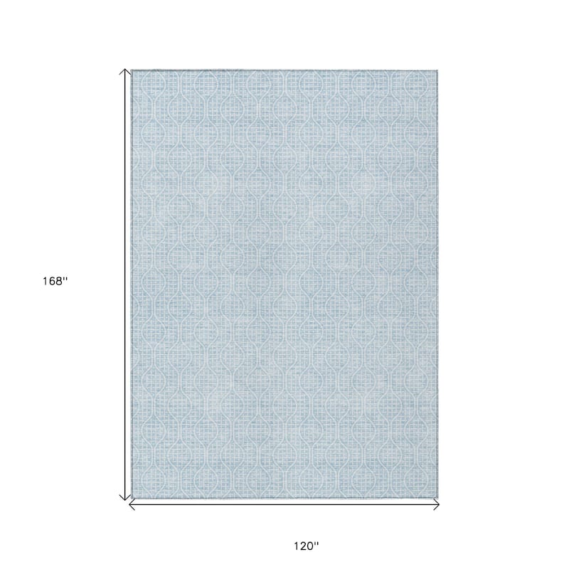 HomeRoots Geometric Transitional Rectangle Outdoor Rug