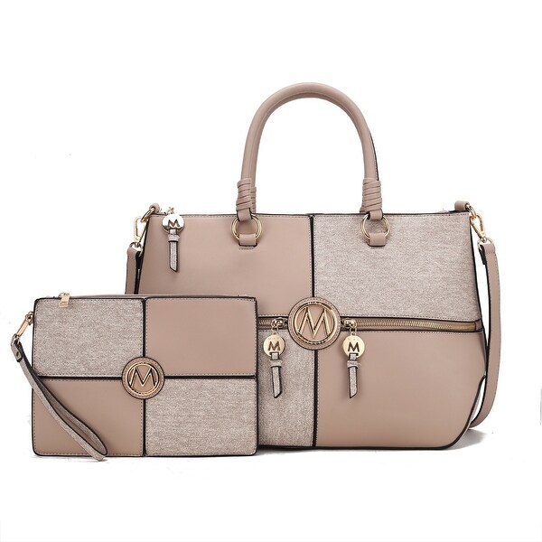 Mkfcollection Maji Tote Bag And Set Vegan Leather Designer Handbag