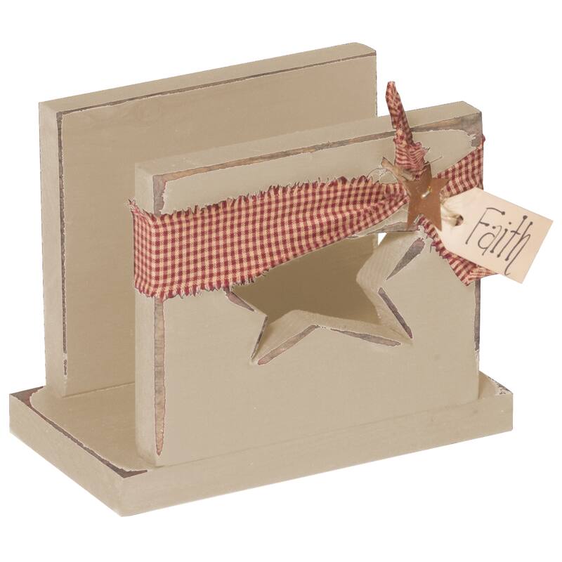 Amish-Made Pine Napkin Holder - Country Tan