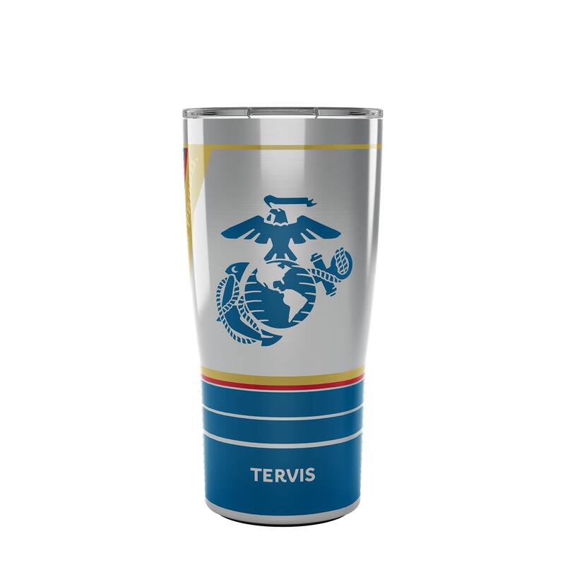 Tervis Traveler Marines Forever Proud Triple Walled Insulated Travel Tumbler, Stainless Steel - 20oz
