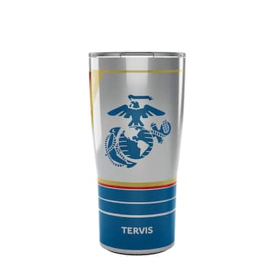 Tervis Traveler Marines Forever Proud Triple Walled Insulated Travel Tumbler, Stainless Steel
