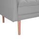 LUXMOD Futon Sleeper Sofa With 2 Pillows Fabric