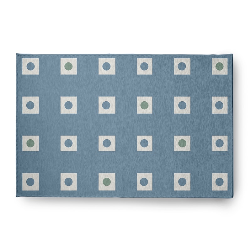Li'l Boxes Indoor/Outdoor Rug - Dusty Smoke - 4' x 6'
