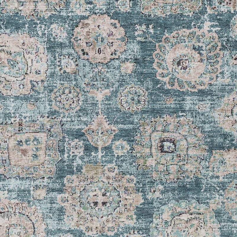 HomeRoots Floral Transitional Rectangle Outdoor Rug