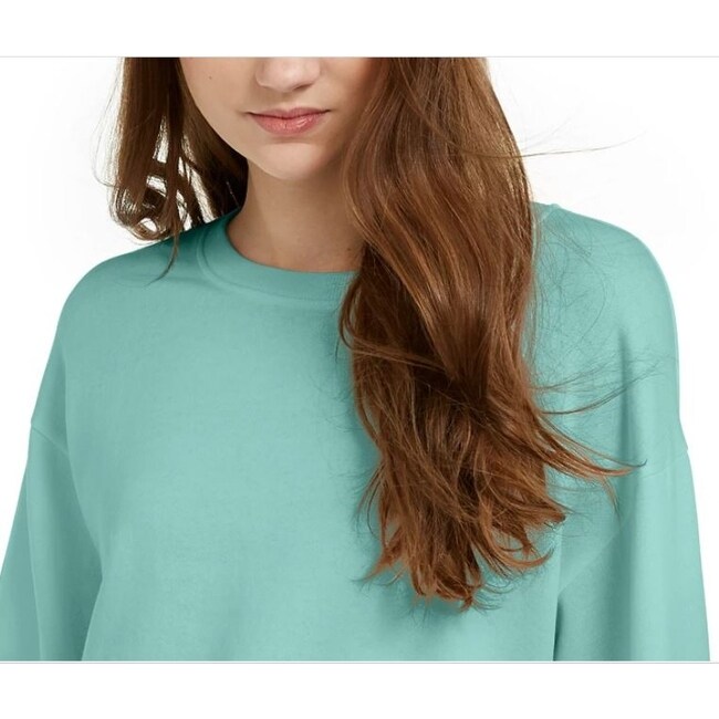 Hippie Rose Junior s Raw Hem Sweatshirt Green Size Large Overstock