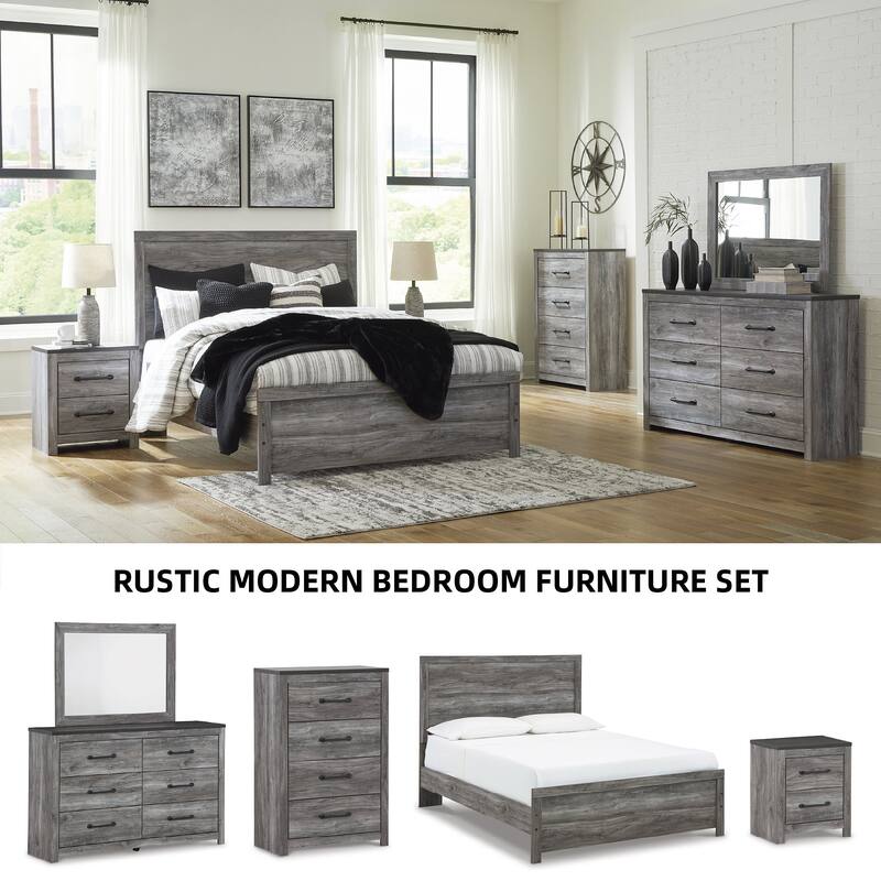 Signature Design by Ashley Bronyan Dark Gray Dresser and Mirror
