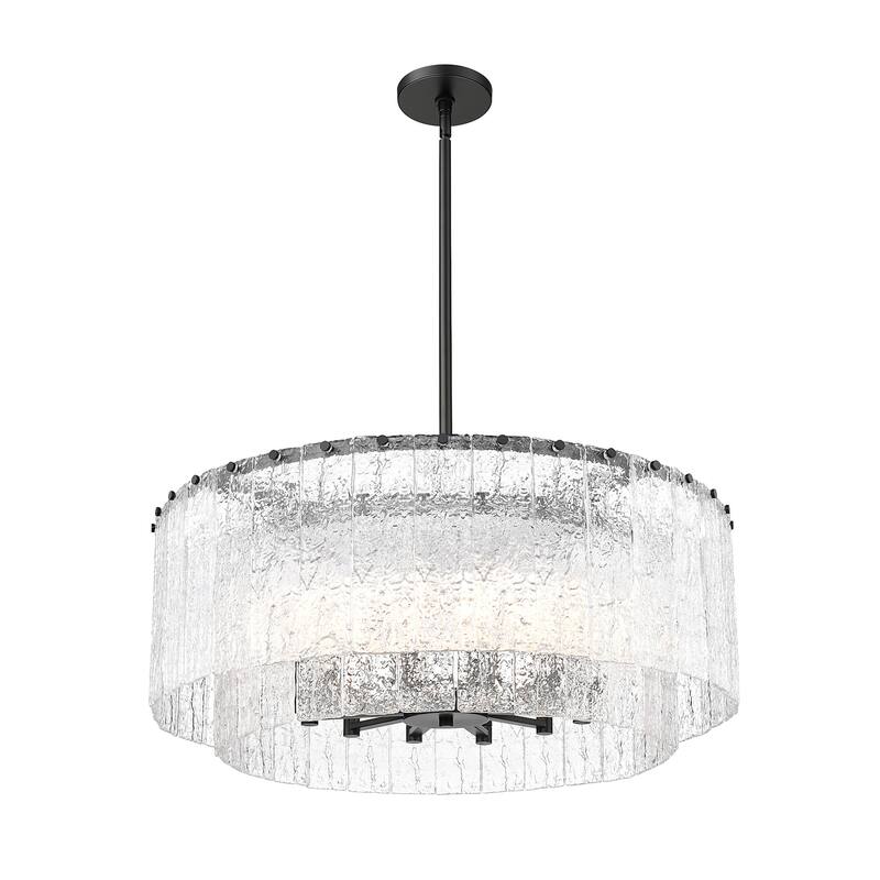 Z-Lite 1943P32-2 Glacier 12 Light 33" Wide Pendant