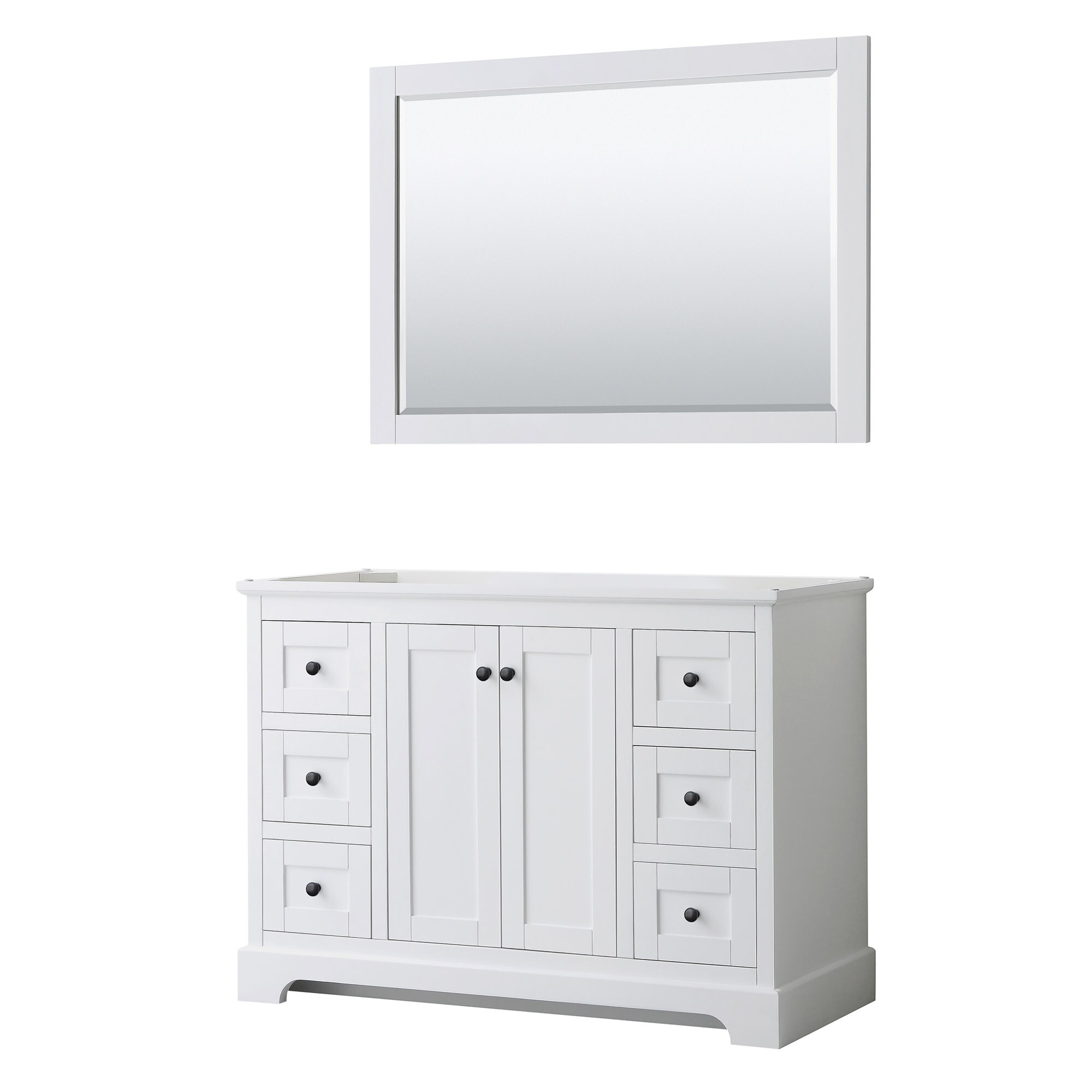 Wyndham Collection Avery 48" Single Free Standing Vanity Cabinet -