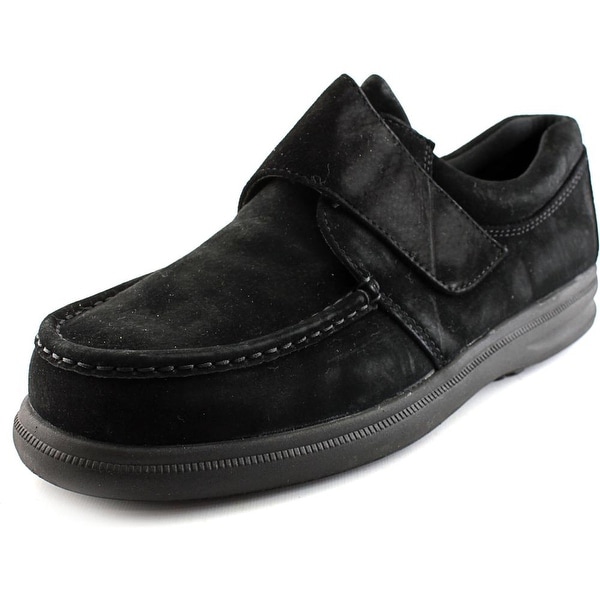 Hush Puppies Gil Men W Moc Toe Suede Black Loafer