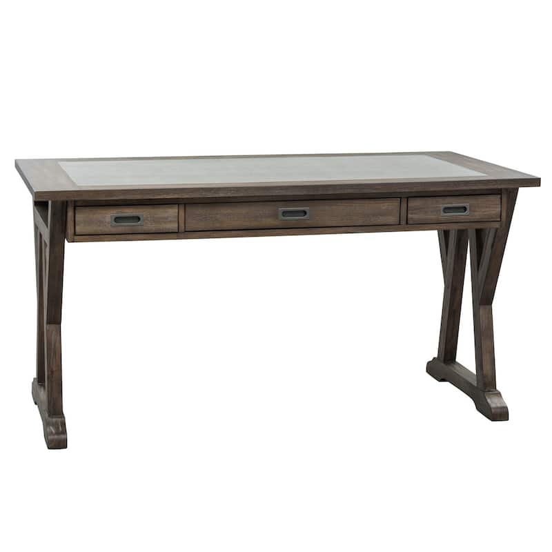 Stone Brook Rustic Saddle Complete 3 Piece Desk