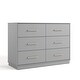 preview thumbnail 5 of 15, Graco Essentials 6 Drawer Bedroom Dresser Pebble Gray