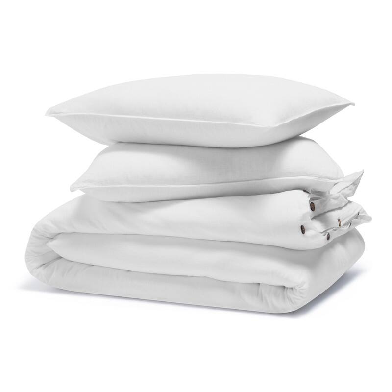 Superior Chloe 100% Cotton Percale Linen Texture Duvet Cover Set