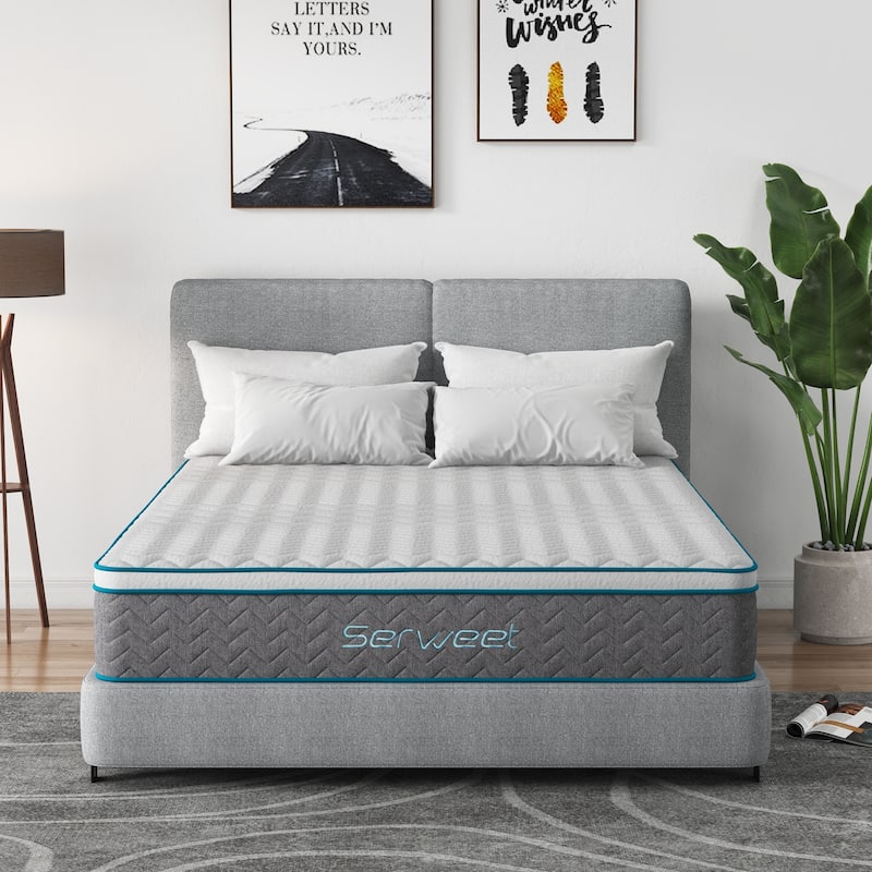 12 Inch Memory Foam Hybrid Pillow Top Mattress,Medium Firmness Comfort Mattress, Mattress in a Box