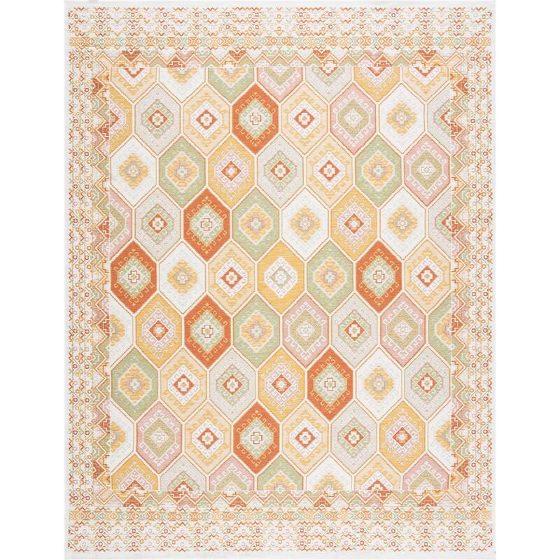 Alfresco Nautical & Coastal Geometric Reversible Indoor/Outdoor Area Rug