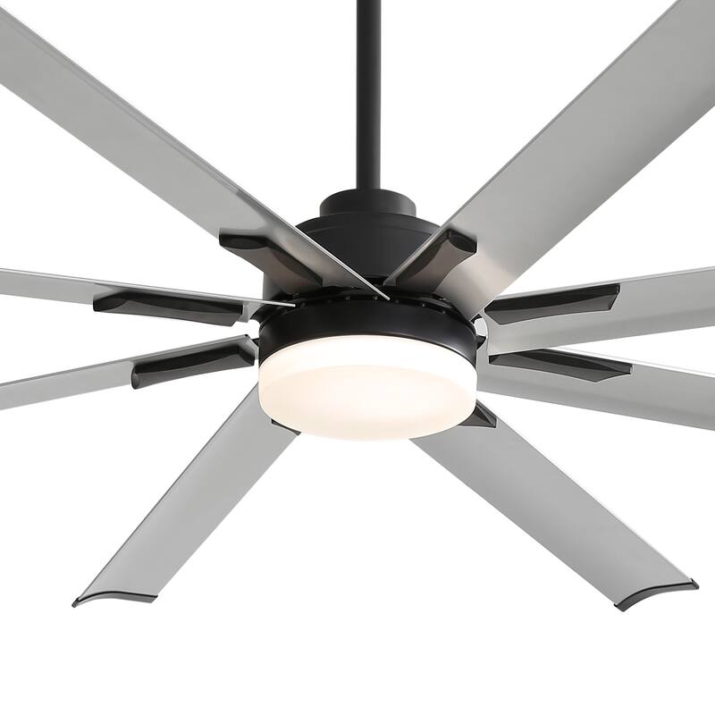 72-in 8 Aluminum Blade Gold Ceiling Fan with LED Light Remote Control