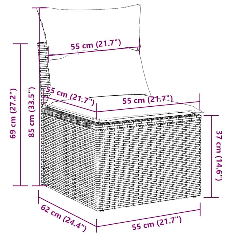 vidaXL Garden Sofa Set