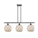 Option Matte Black / White Glass with Brown Rope