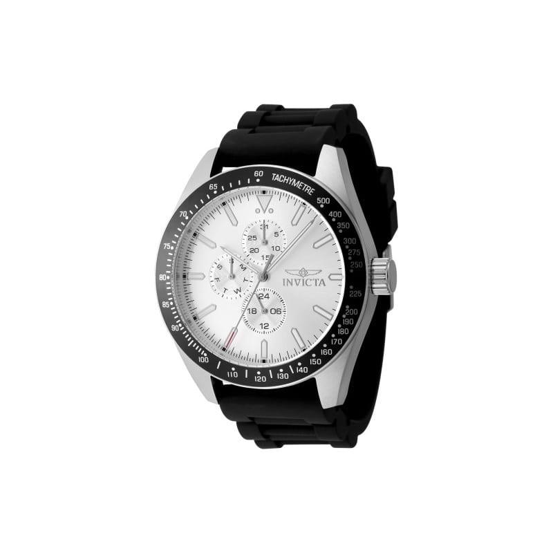 Invicta Men's 48855 Aviator Quartz VH67 Silver Dial Watch