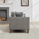 preview thumbnail 8 of 42, 75.2"Wide Upholstered Chaise Lounge with Nailheads, Sleeper Sofa Couch With 4 Throw Pillows & 2 Bolsters, Rubberwood Legs