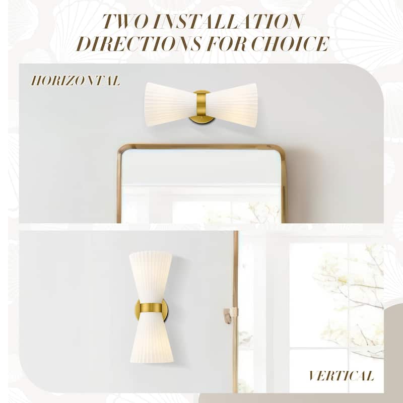 2-Light Wall Sconce, Bathroom Vanity Light