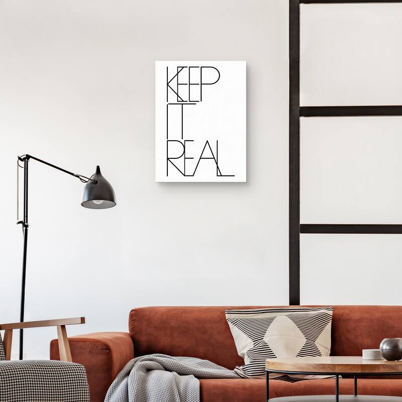 Keep it Real Canvas Art Print