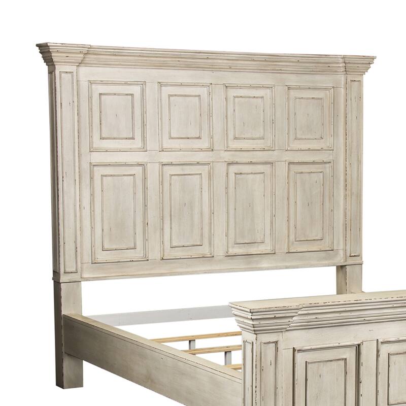 Big Valley Whitestone Distressed King California Panel Bed