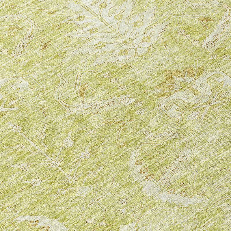 Machine Washable Indoor/ Outdoor Boho Traditional Chantille Rug