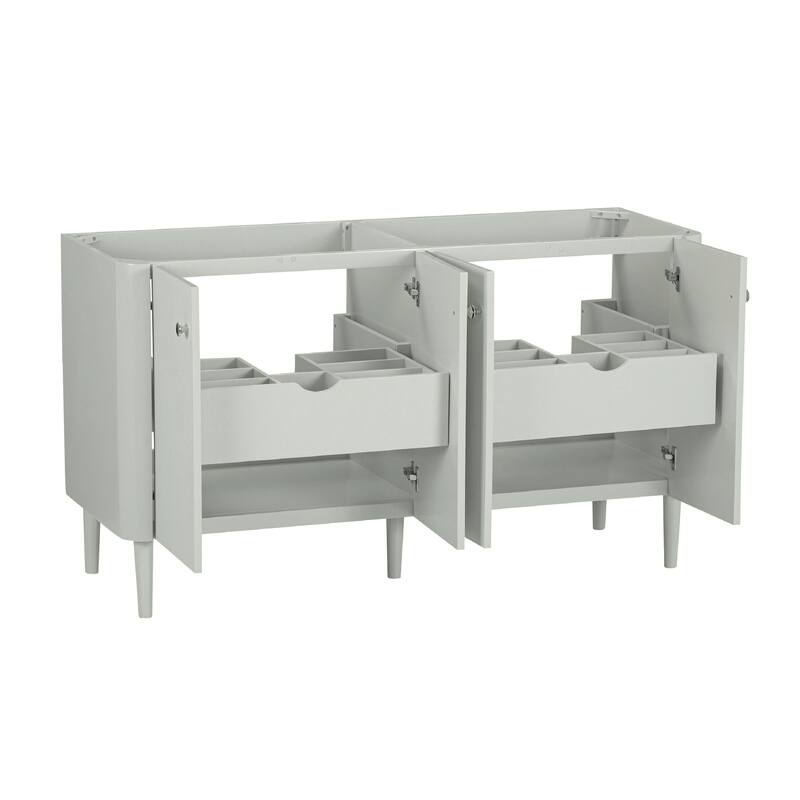 Haley Bathroom Vanity Only in Soft Sage with Dual Mount Option