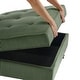 preview thumbnail 7 of 12, 31.78" W Oversized Square Upholstered Storage Ottoman with Wooden Tray