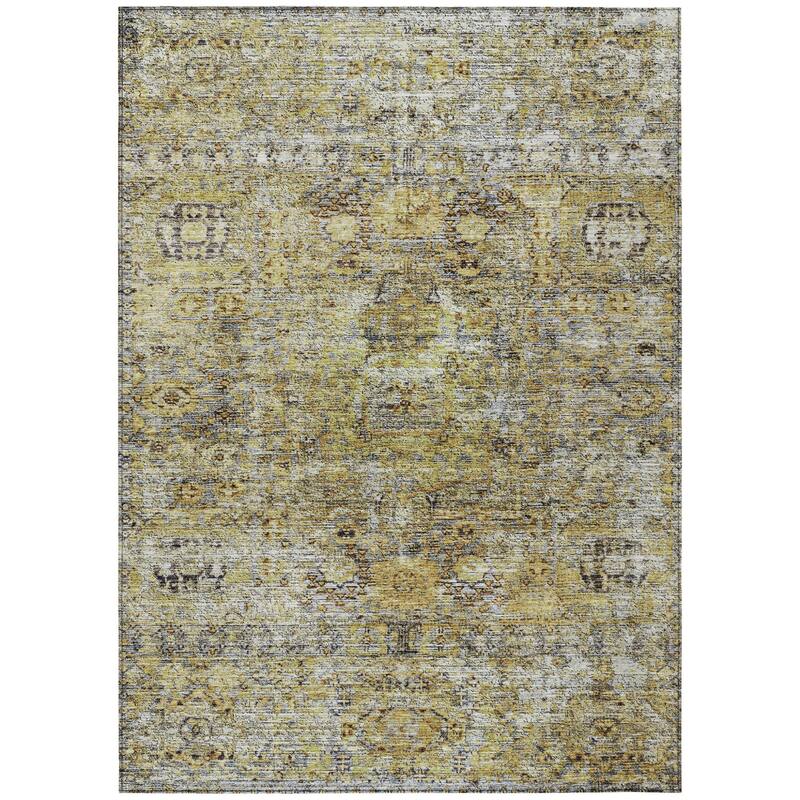 HomeRoots Floral Traditional Rectangle Outdoor Rug