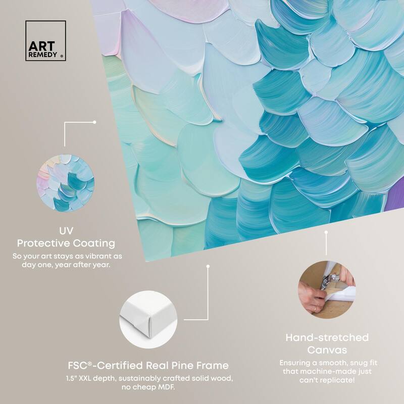 Mermaid Scales Canvas by Art Remedy, Gallery Wrapped