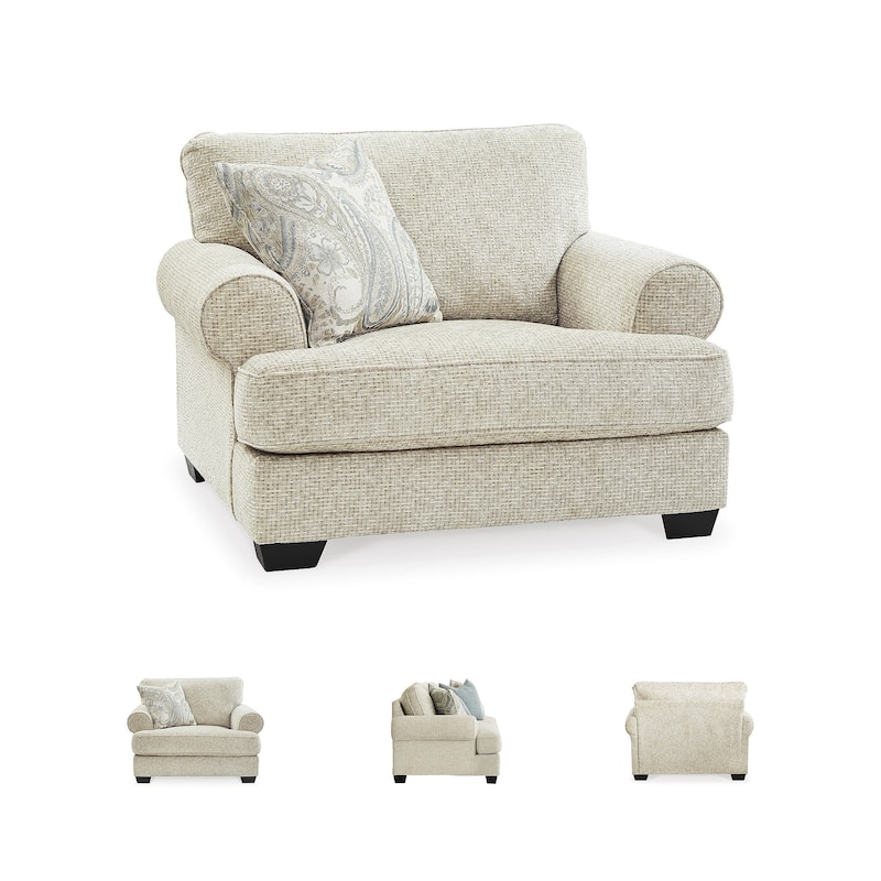 Signature Design by Ashley Monaghan Beige Oversized Chair - 53" W x 45" D x 39" H