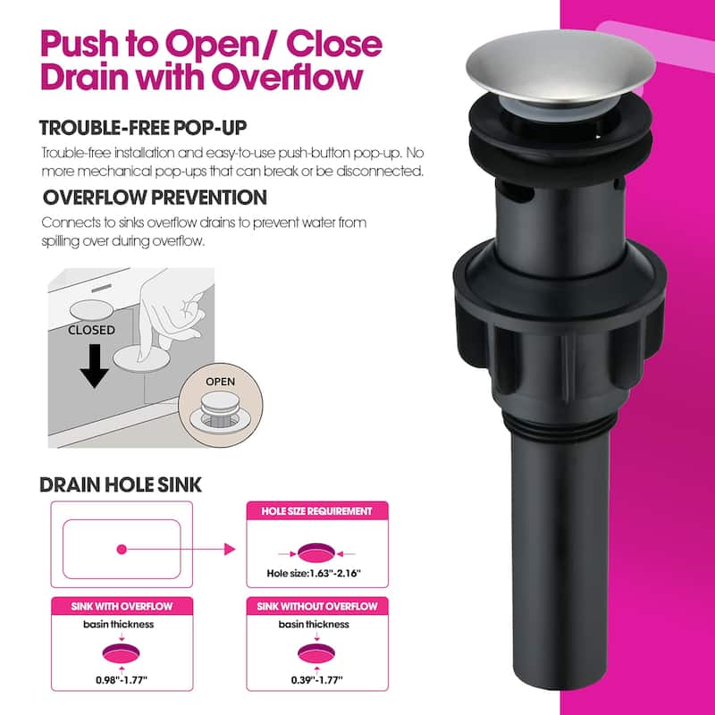 PROOX 2 Hole 4"centerest Bathroom Faucet with Pop up Dran assembly