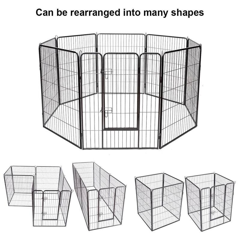 40" 8 Metal Panel Heavy Duty Pet Playpen Dog Fence - 31.5" x 40"